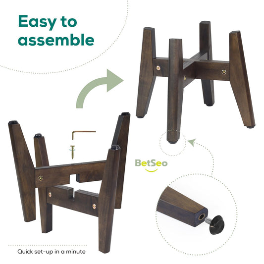 Dog Bowl Stand for Water/Food - Adjust with Lock - Dog Water Fountain Holder, Elevates Pet Food and Water Feeder Bowls (Bowl not Included)