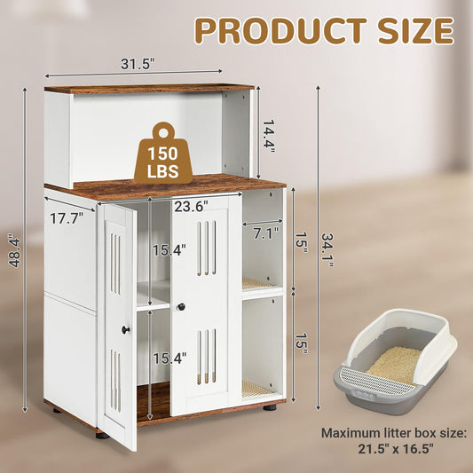 Yafylly Litter Box Enclosure