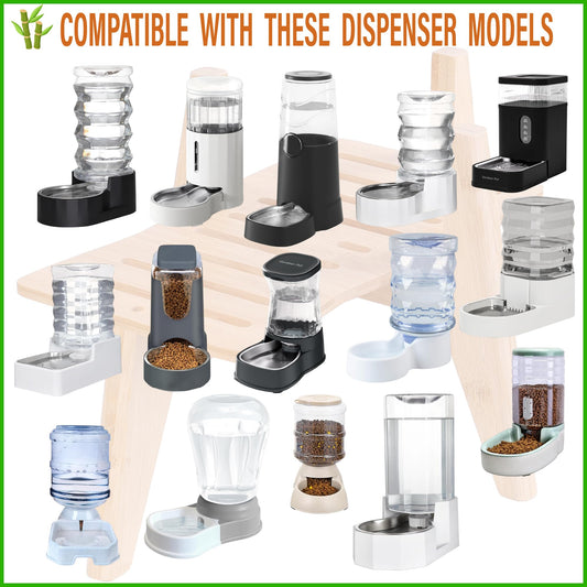 Raised Bamboo Dog Bowls