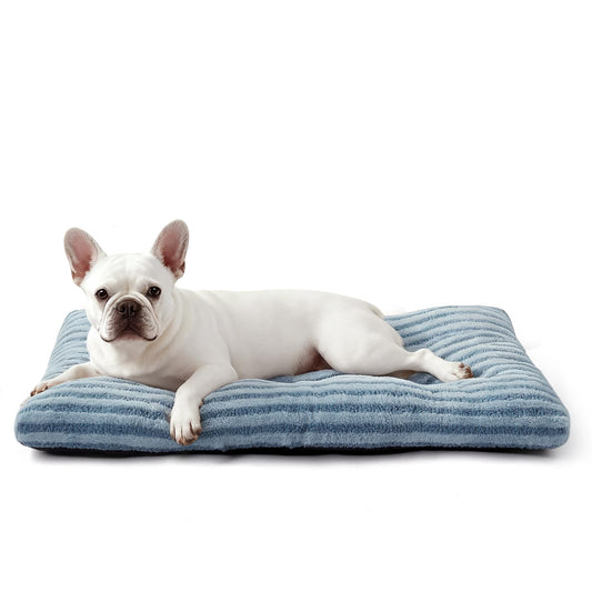 FURTIME Washable Dog Bed Large Sized Dogs, Deluxe Dog Crate Beds Comfy Fluffy Kennel Pad Anti-Slip Pet Sleeping Mat, Machine Washable Dogs Pillow