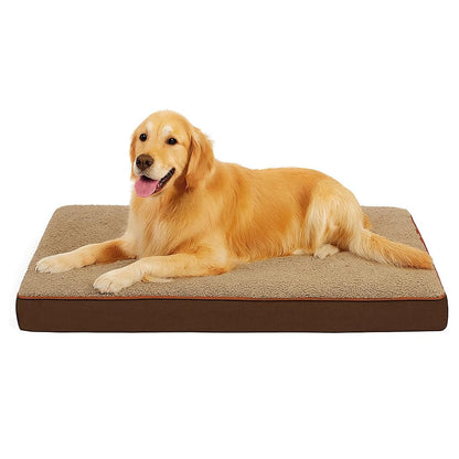 RichePet Dog Bed with Waterproof Inner Liner, Removable Cover, Egg Crate Foam Dog Beds, Easy to Clean.