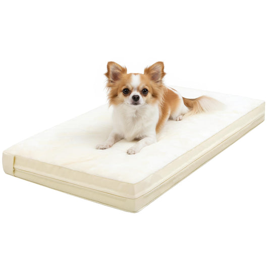 Waterproof Dog Bed Washable Dog Cate Pad with Removable Cover, Orthopedic Foam Anti Slip Kennel Pad Large, Medium, Small Sizes