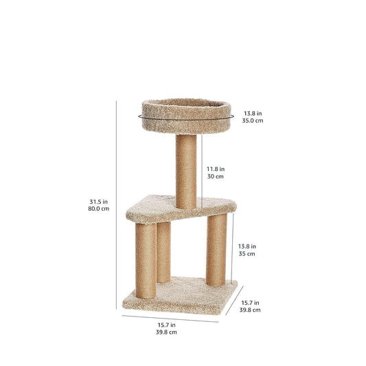 Amazon Basics Cat Tree Indoor Climbing Activity Tower with Scratching Posts