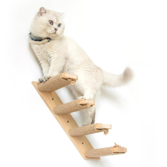 Ewenono 4 Steps Cat Wall Shelves Cat Wall Stairs