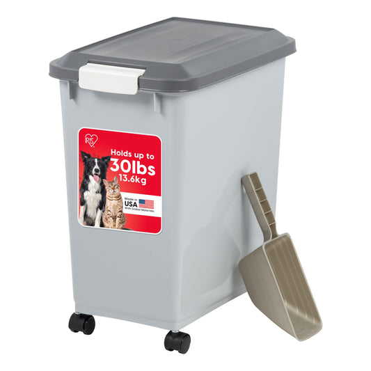 IRIS USA Dog Food Storage Container with Wheels
