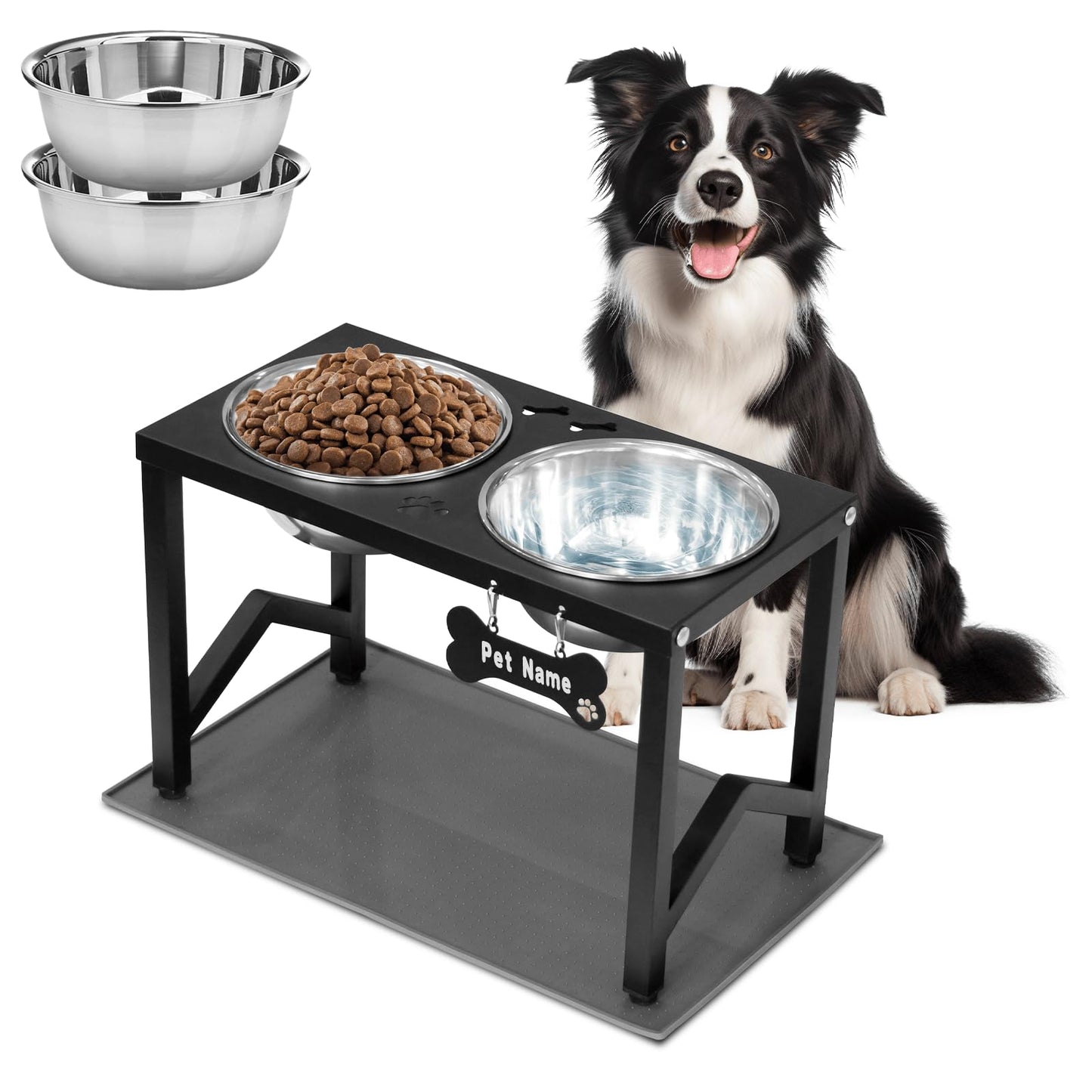 Metal Elevated Dog Bowls