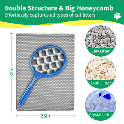 GRELY Cat Litter Mat Litter Trapping Mat